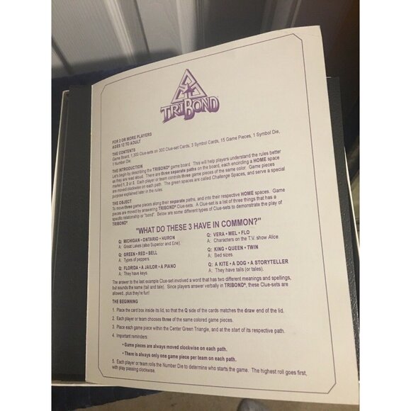 Mattel‎ TriBond Board Game 2005 - Picture 5 of 6